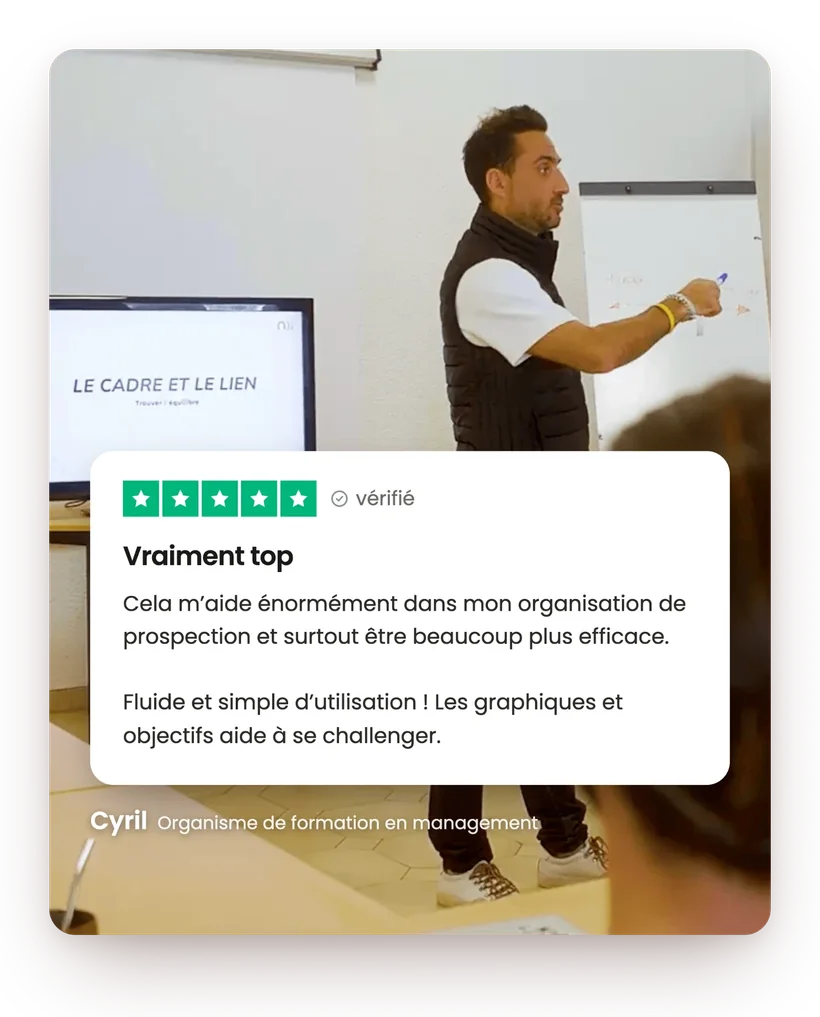Témoignage de Cyril, organisme de formation en management, sur Yuply