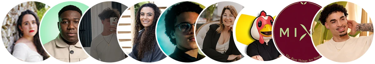 Photos de profil d'indépendants qui utilisent Yuply